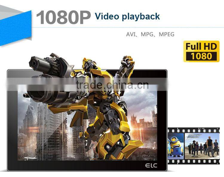 15 inch digital photo frame advertising kiosk Display(LCD 1920*1080,16:9, photo, music,1080P video play back, AV in,VESA)