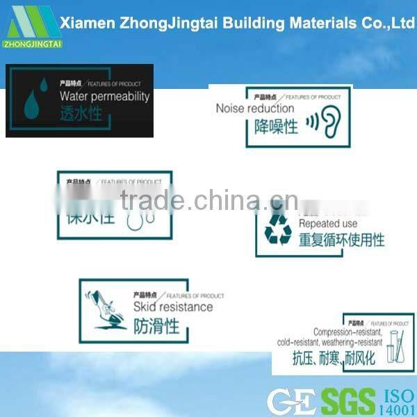 Competitive price green flooring materials water permeable ceramic public toilet tile