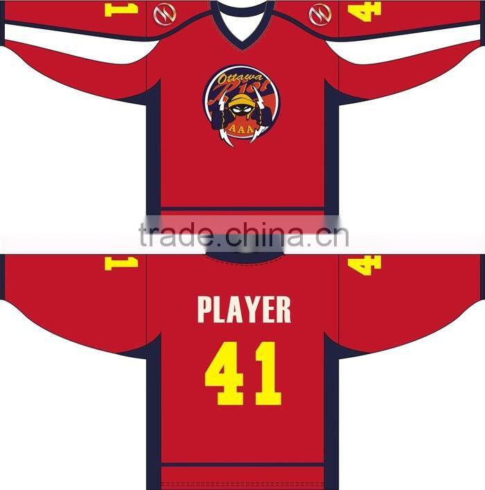 new sublimated custom ice hockey wear design
