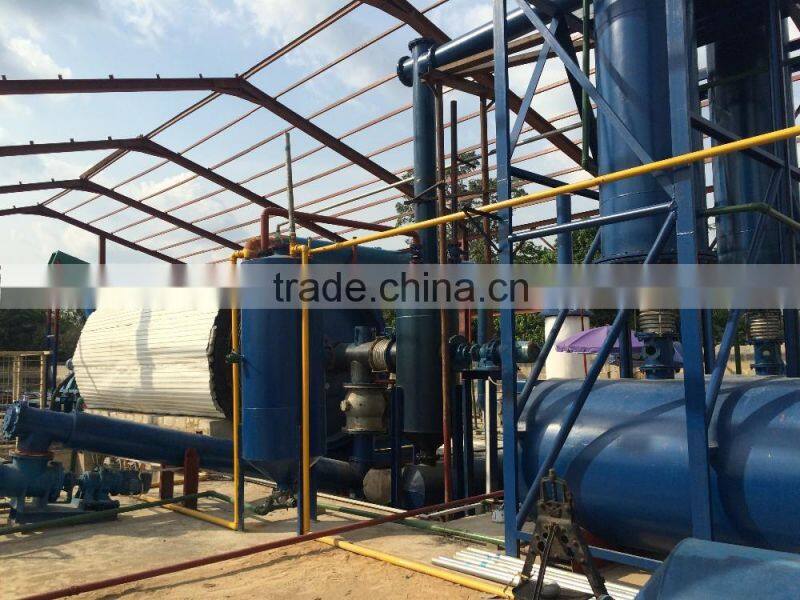 Plastic & Rubber Machinery used tyre pyrolysis plant to fuel oil
