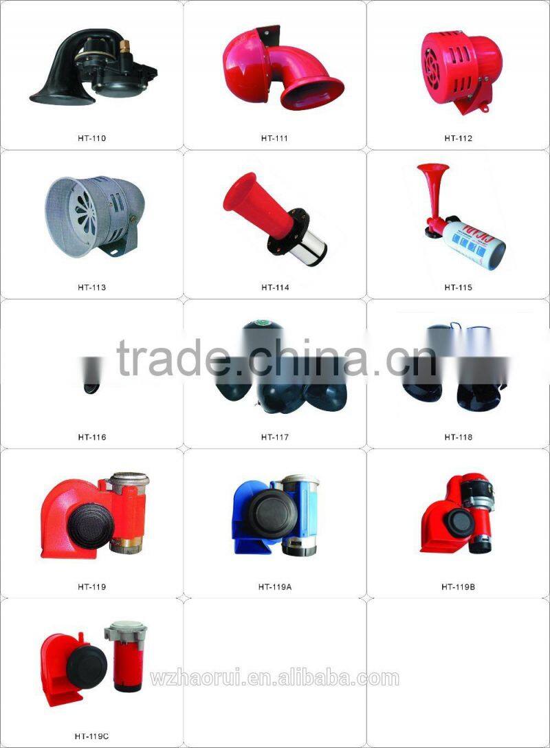 Metal plating no rust 150DB 12V motorcycle horn car horn Air Horn Dual Trumpet Super Loud Compressor Boat Truck Lorry CarHT-202C