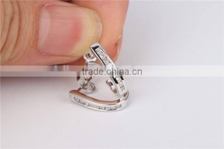 Latest earring design jewelry ring shape earring wholesale