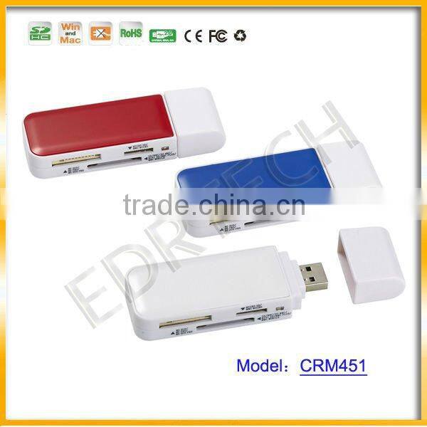 new design USB 2.0 All in 1 Card Reader