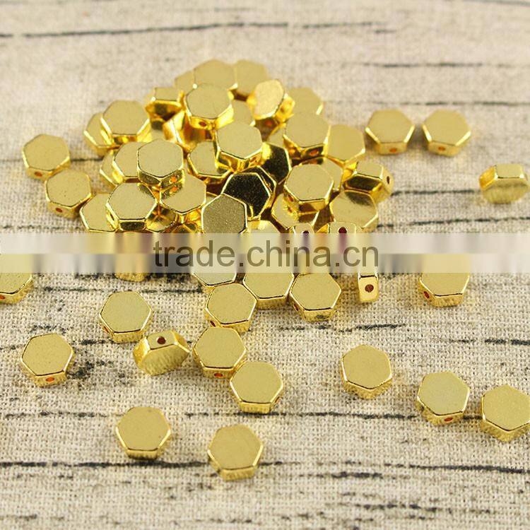 JS1230 Wholesale 4mm gold bicone spacer beads