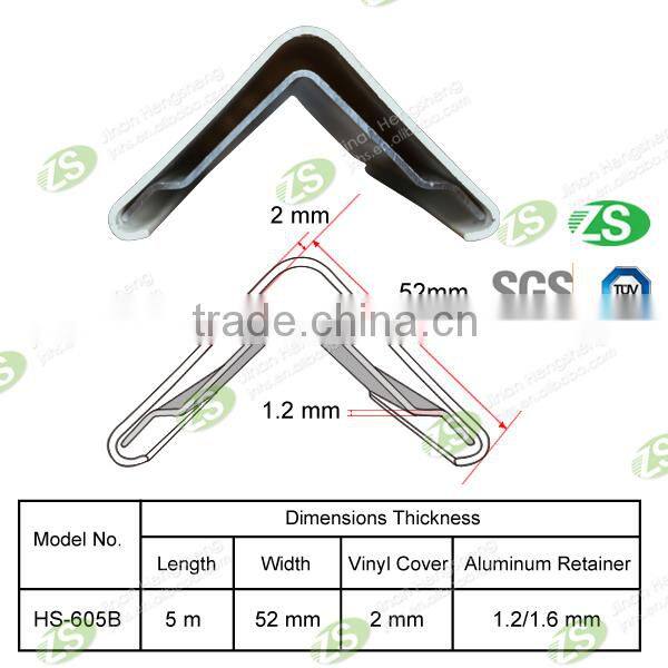 Various Color Vinyl Resin Corner Guards with Aluminum Retainer inside
