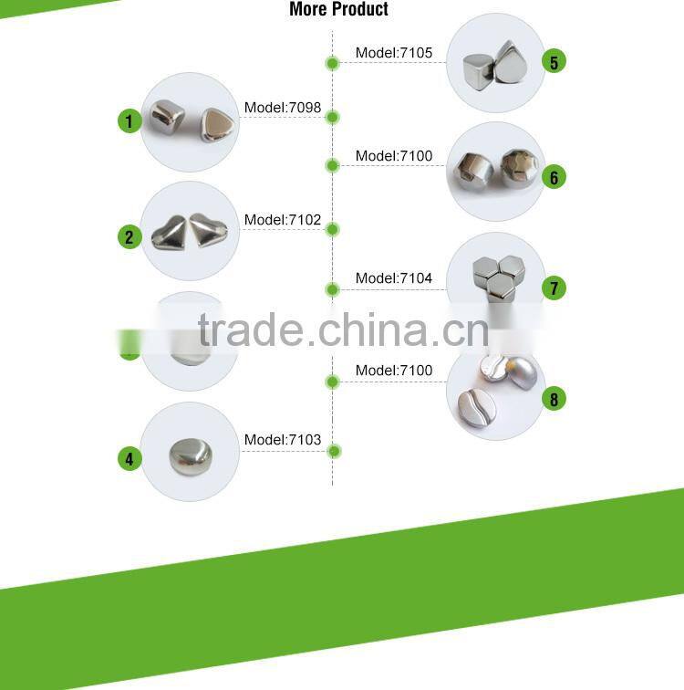 Eco-Friendly Feature Whiskey Stone Wholesale Whisky Stones 4 Ice Cubes In Gift box , Best Gifts