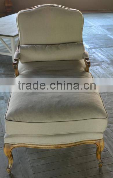 Hot sale series chaise lounge, Upholstered rusitc design sofa chair