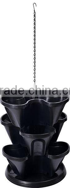 3 tier hanging flowerpot