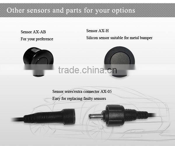 Parking sensor camera with car display