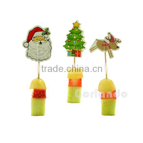 christimas custom cake flag pick cheese flag stick