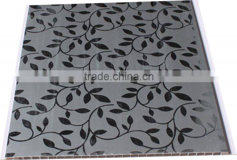Popular wooden design trasfer printing upvc ceiling panel T040