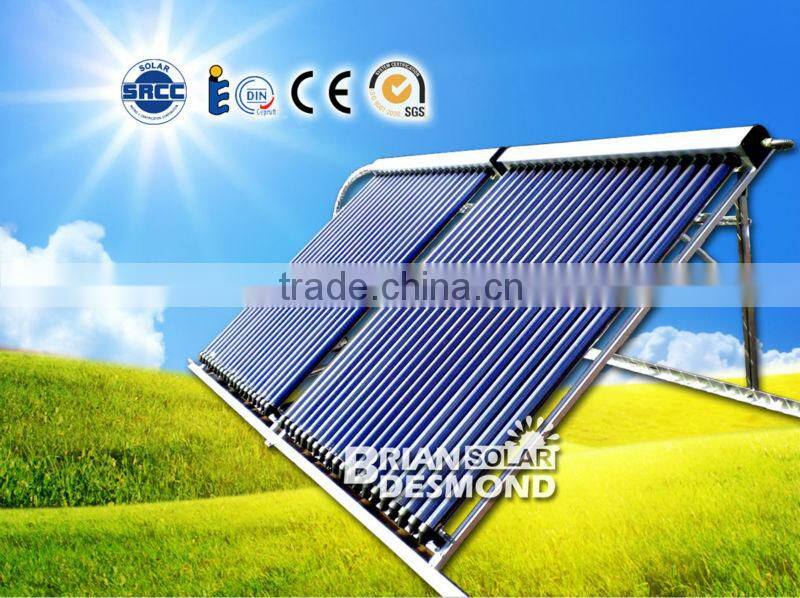 Separated Evacuated Tube Heat Pipe Solar Collector