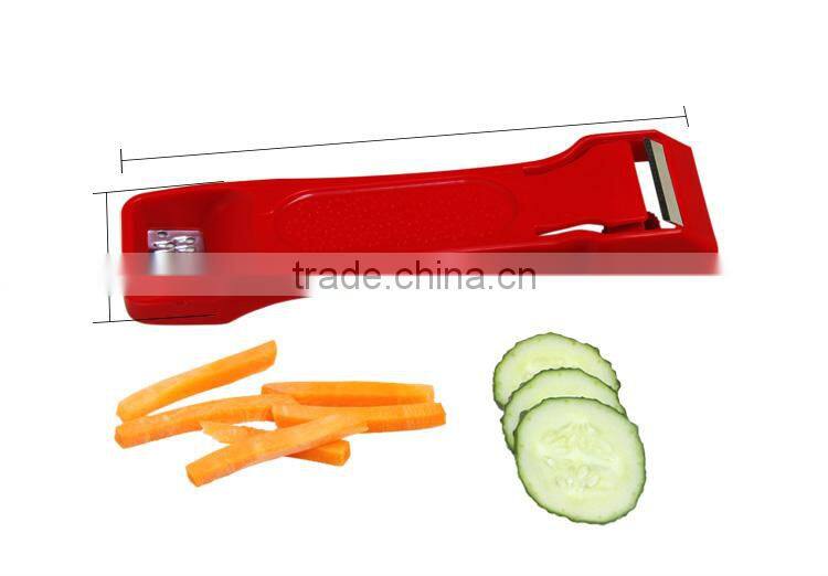S/S 18.6*6.5*2 Useful kitchen tools double peeler/multifunctional vegetable slicer/fruit&vegetable peeler grater