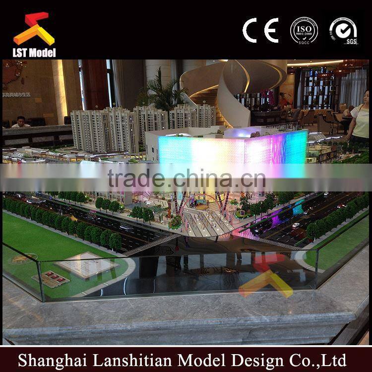 shopping centre miniature scale model