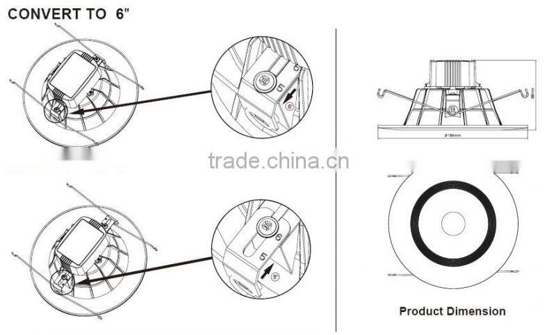 UL and Energy Star Listed Residential led downlight