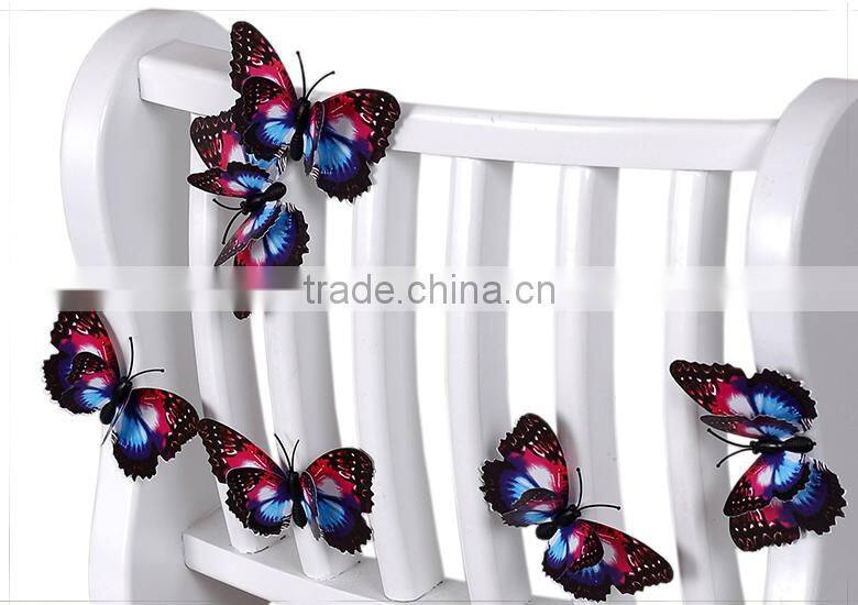 Spring Ornament 3D Purple decorative butterfly wall decor