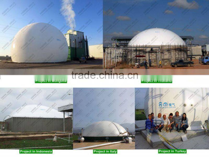 Double Membrane Biogas Storage Roof