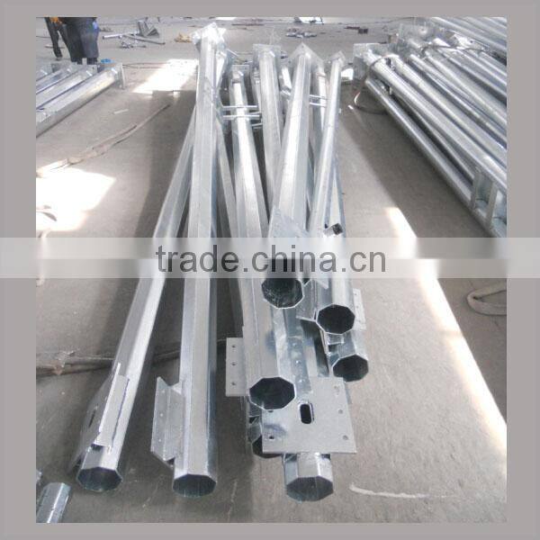 Traffic sign pole,road safety sign pole,galvanized steel pole