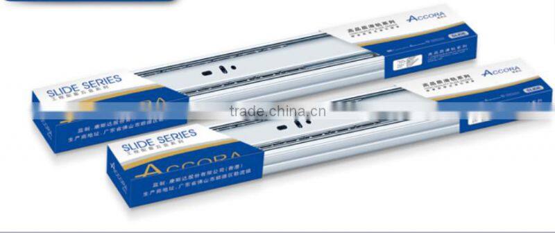 China supplier full extension push open ball bearing furniture drawer sliders