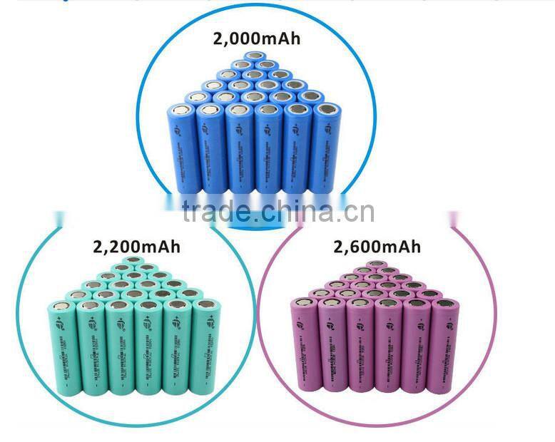 7.4V/4000mAh 18650 li ion rechargeable battery for head lamp, front light, LED lighting