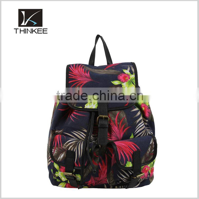 Girls drawstring bag 2016 new model hot sale fashion drawstring backpack bag
