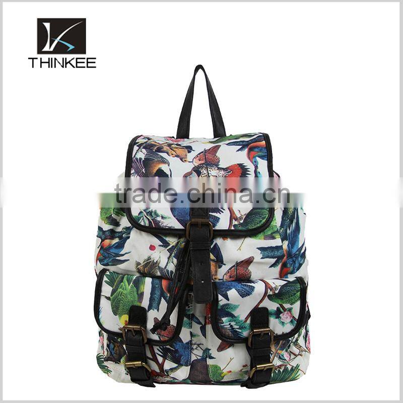 Girls drawstring bag 2016 new model hot sale fashion drawstring backpack bag