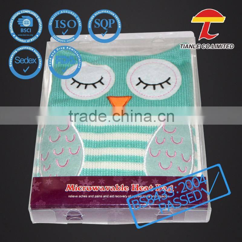 Cute pullover designk knitted cover with rubber hot water bottle