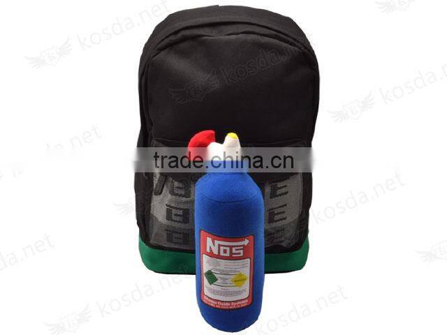 2016 New Cheap Classic Green and Black Belt Harness Canvas Racing Backpack Laptop Bag,Shoulder Car Backpack Bag