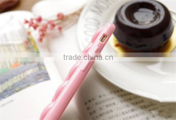 hand strap cute fashion soft tpu cover heart case for iphone 6 6s plus