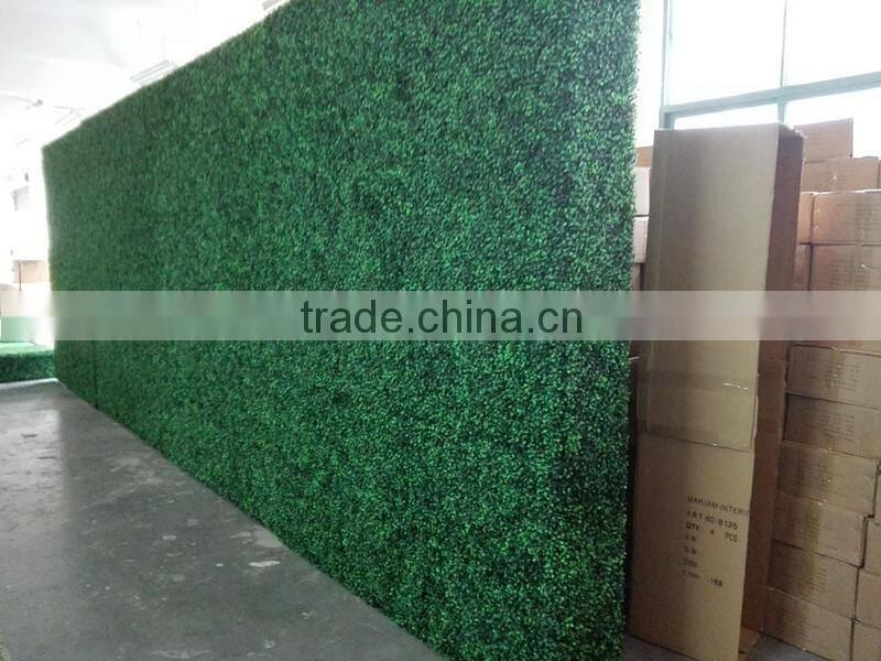 decorative artificial green grass wall topiary boxwood hedge