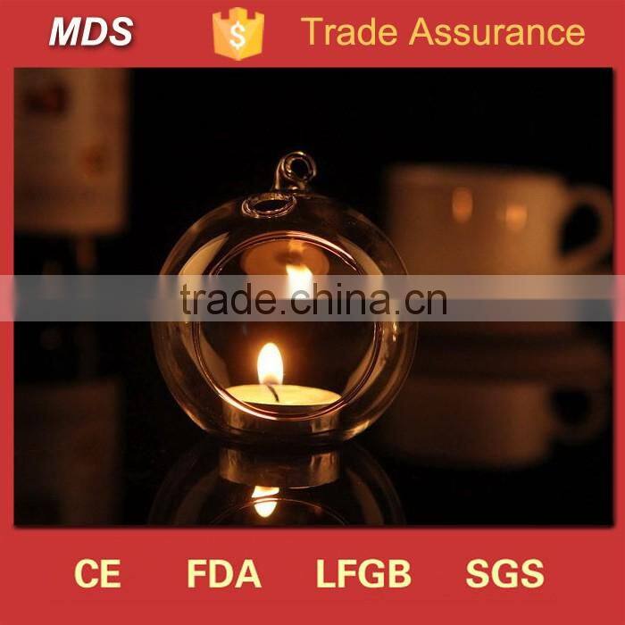 Wholesale air plant bubble glass hanging tea light candle holder