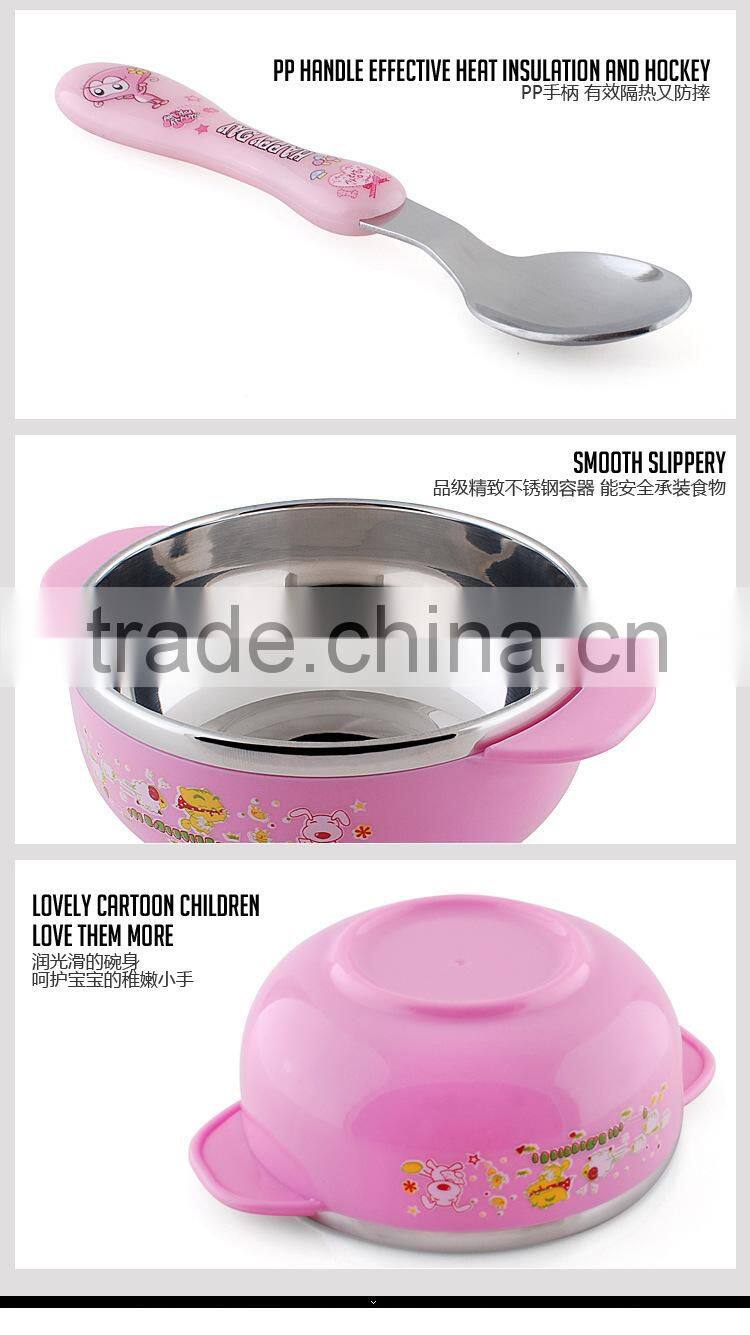 chinese wholesale 5 piece stainless steel mixing bowl set with lids for children