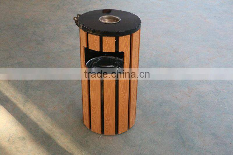 Wood plastic composites material dustbin