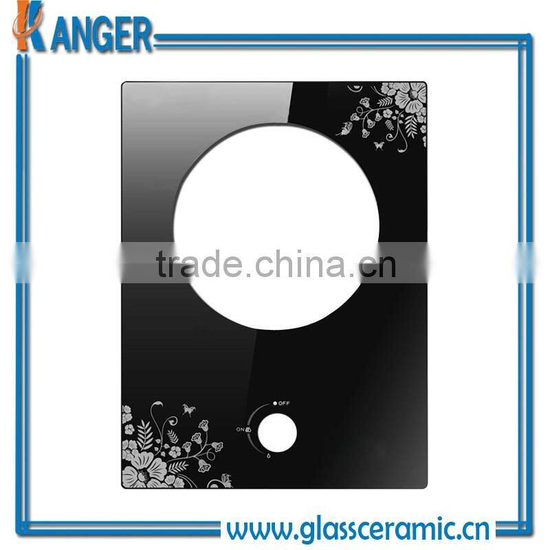 high temp resistant gas stove tempered glass cover