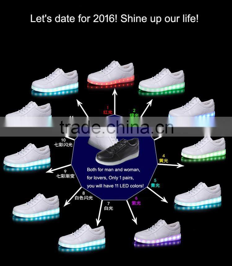 2016 fashion most popular LED Light Shoes sport attractive LED Light Up Shoes