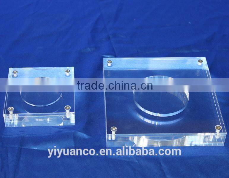 wavelike clear acrylic photo frame / plexiglass picture frame