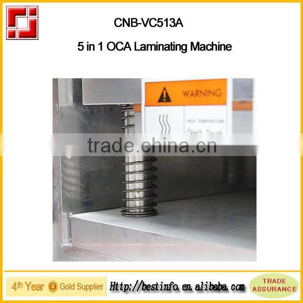 2016 High Efficiency 5 in 1 vacuum laminator phone repair machine with small bubble remover