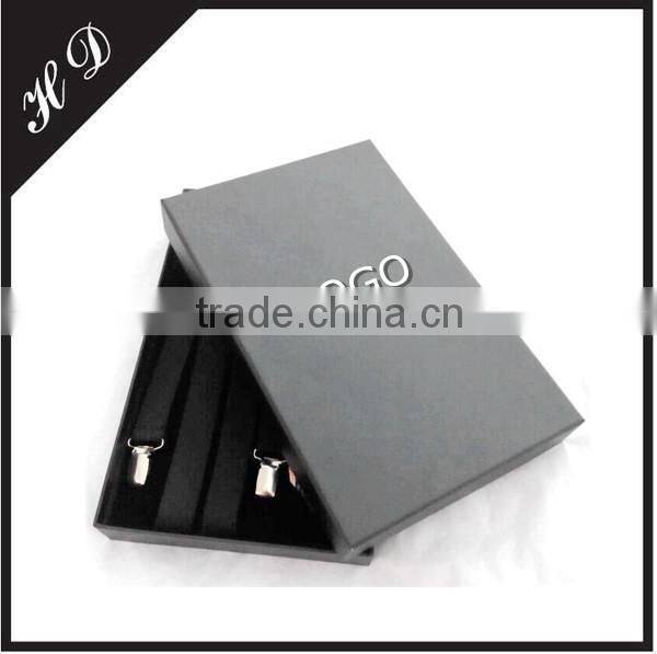 Custom Party Mens Suspender Bow Tie Brooch Set Gift Packaging Box