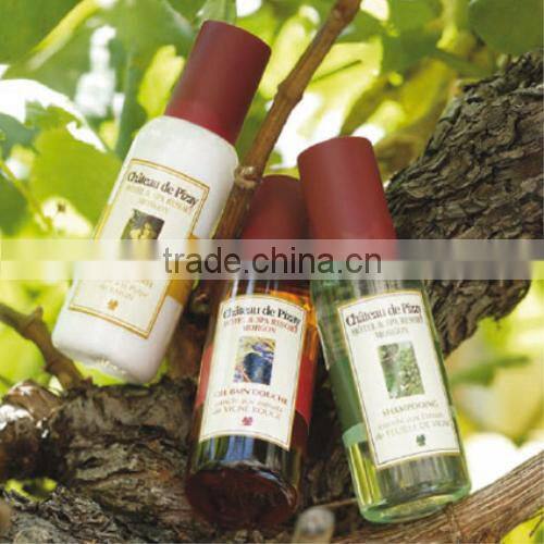 Small round hotel shampoo pet bottle with little ball cap