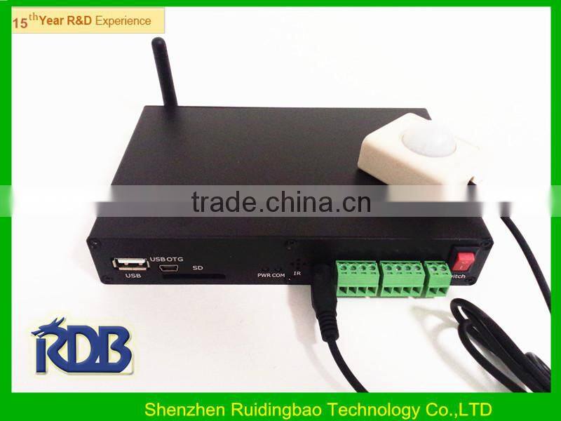 RDB Full hd Network Media player with FTP wireless control in advertising product DS009-106