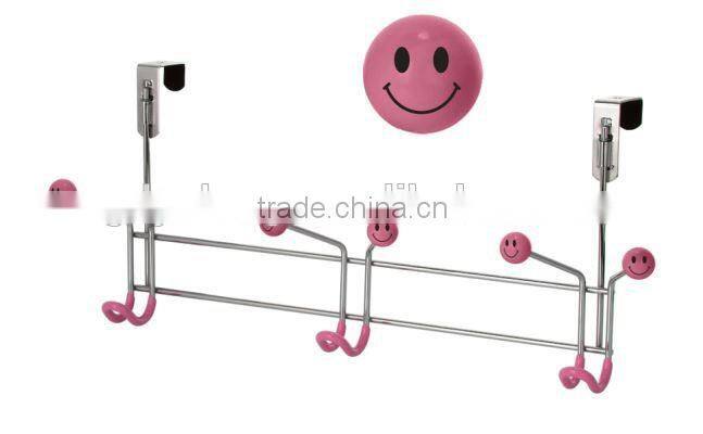 Fashion metal over the door clothes hanging hook