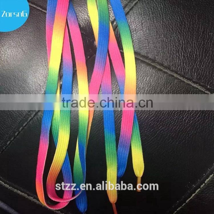 Cheaper nice colorful custom made shoe laces from china supplier