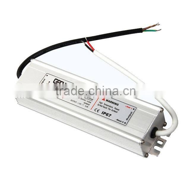 LPV-50-12v,0~4.2a,LPV series 30W 12v,15V24v,IP67 AC/DC constant voltage led waterproof switching power supply LED driver