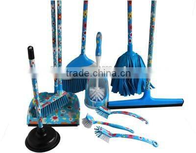 Colorful and printed houseware cleaning series including Brush,Toilet brust set,Mop,Broom