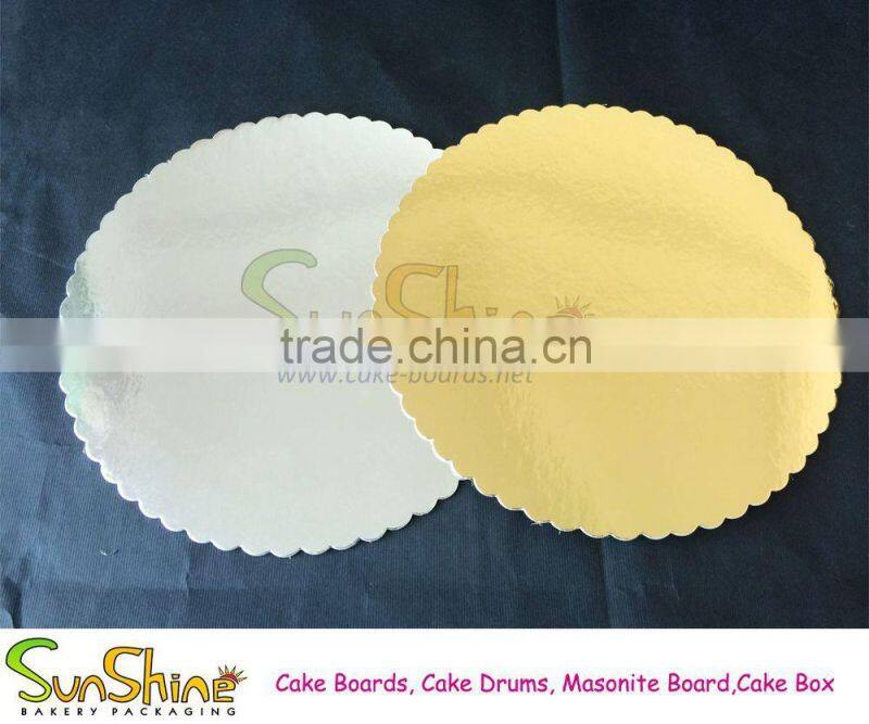 Cake plate gold/silver