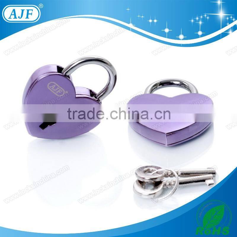AJF 2016 TUV TEST passed the newest popular small colorful wish love heart lock