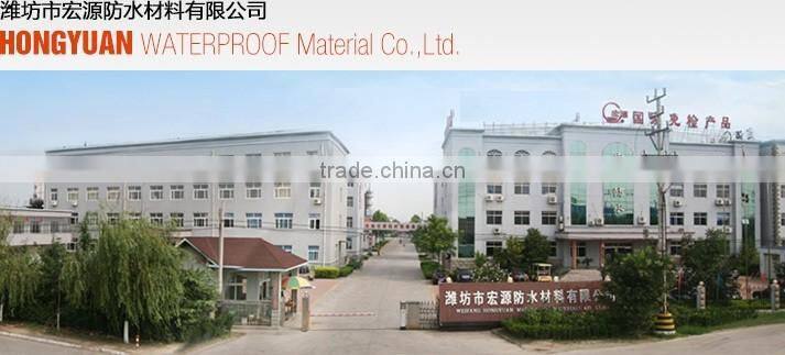 self adhesive bitumen waterproof membrane/roof underlayment with 1.2mm 1.5mm 2.0mm