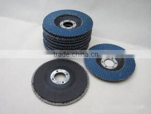 Fiberglass/plastic backing zirconia oxide abrasive flap wheel