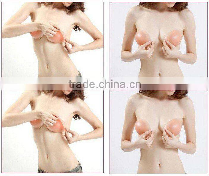 Double push up breast sexy ladies invisible strapless fashion bra