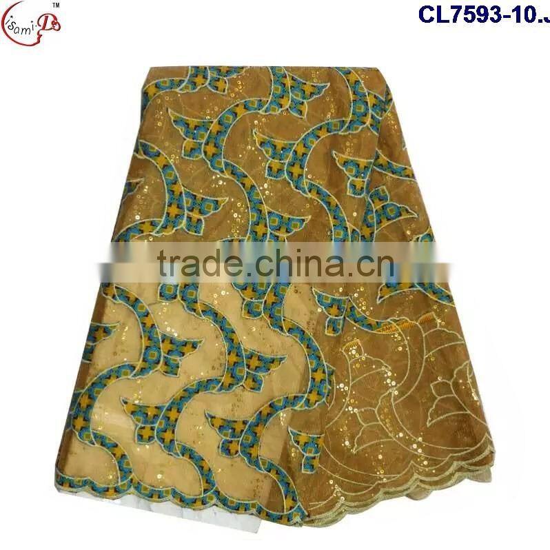 CL7593 2016 Chowleedee High quality Top Fashion Latest Design wax lace